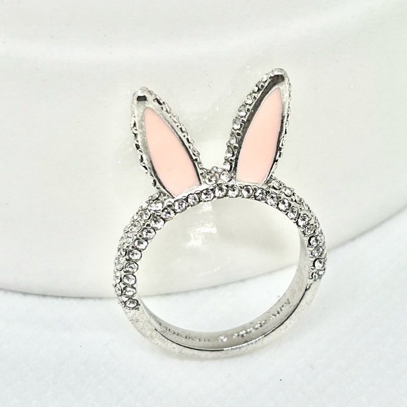 Kate Spade Make Magic Rabbit Ears Cocktail Ring Size 7 - Picture 3 of 6